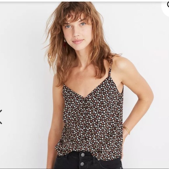 Madewell Button-Down Cami in Petite Blooms - Picture 4 of 7